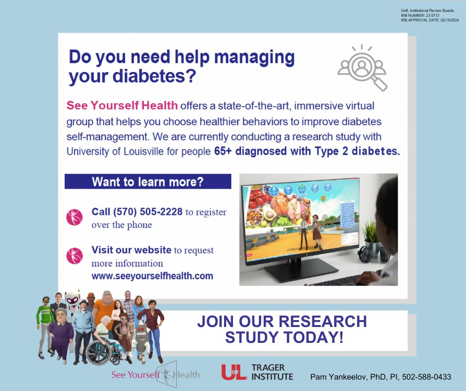 Looking for support in managing your diabetes? If you're 65+ and dealing with diabetes, consider joining our research study aimed at improving diabetes management. To get involved, dial 570-505-2228 or click the link here: loom.ly/ldfFqpA
