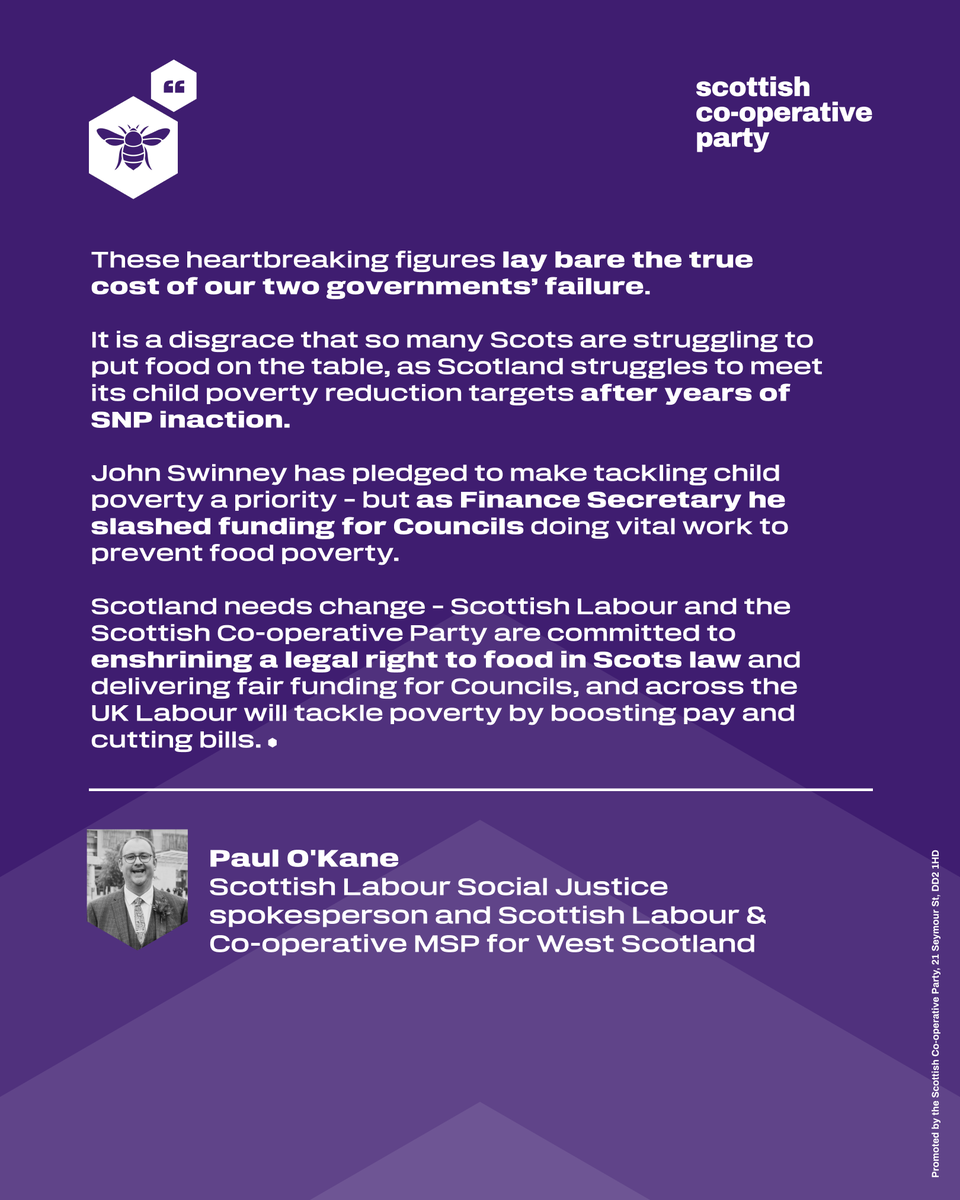 It is good to see @ScotCoopParty MSP @PFOKane as @ScottishLabour Social Justice spokesperson support the call for the Right to Food in Scots Law 3/4