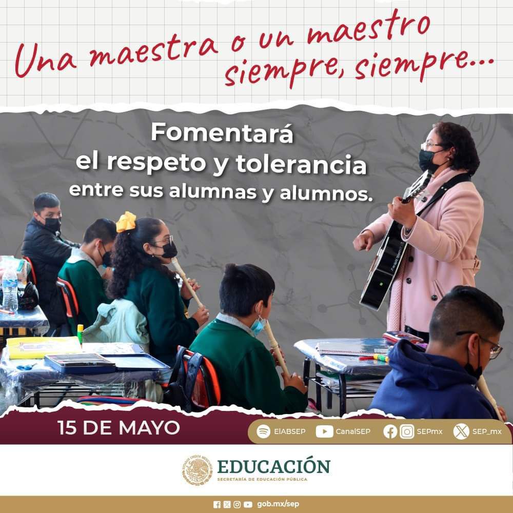 Mi reconocimiento y felicitaciones a las #Maestras y #Maestros de todos lo niveles educativos en nuestro país 🧑🏻‍🏫 👩🏽‍🏫 #DíaDelaMaestra #DíaDelMaestro @DiputadosMorena