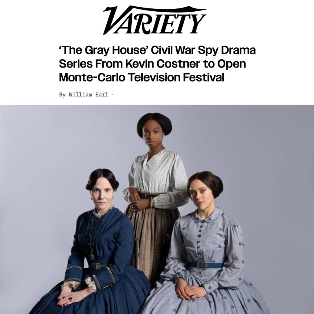 BenVereen's tweet image. “The Gray House,” the Kevin Costner-produced limited series, will open Monaco’s 63rd annual Monte-Carlo Television Festival in June. Mary-Louise Parker, Amethyst Davis, Daisy Head and Ben Vereen lead the ensemble cast. @modernwest @Variety ➡️ i.mtr.cool/hkcmpyfotx