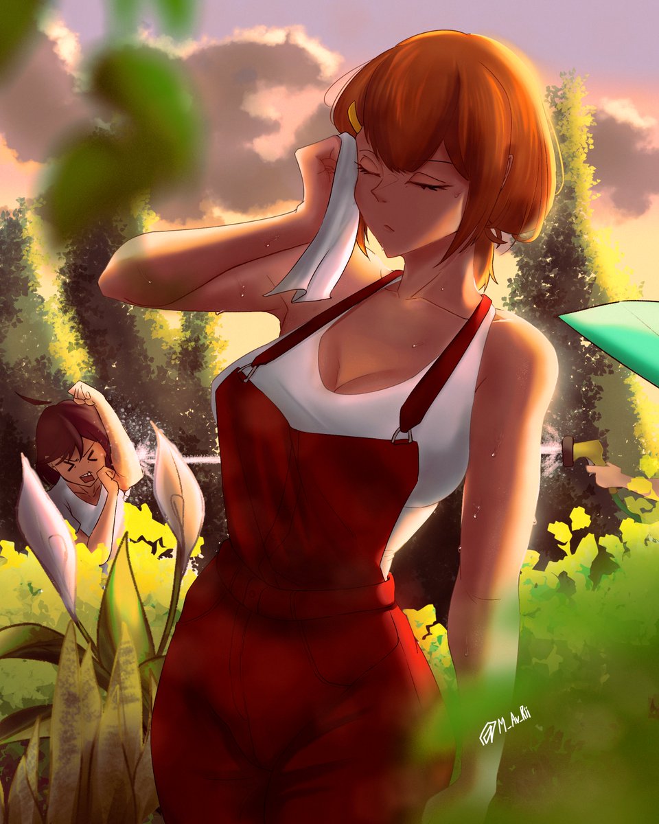 Gardening day 2 . Trying backgrounds and lighting again with a dash of background shenanigans. . #OC #artmoots #artph @ArtMoots