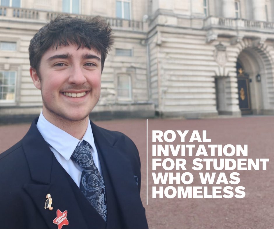 Charlie Murray-Edwards, who found himself homeless at 16 and has gone on to study at the @EdgeHotelSchool has been invited to Buckingham Palace on behalf of the charity @actnforchildren. Read Charlie's incredible story here: brnw.ch/21wJNCh