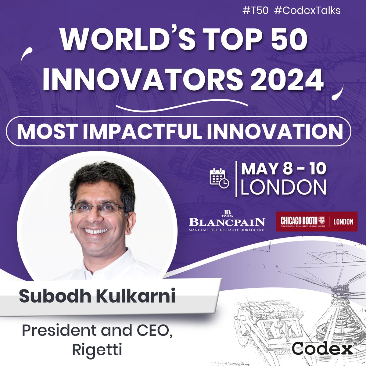 codexworld's tweet image. Congratulations to Subodh Kulkarni CEO @rigetti for winning Most Impactful Innovation at the World&apos;s Top 50 Innovators 2024 in London..!

Codex Talk: How should we embrace the quantum society?

@Blancpain1735 - Official Timekeeper

#T50 #CodexTalks #QuantumComputing #Innovation