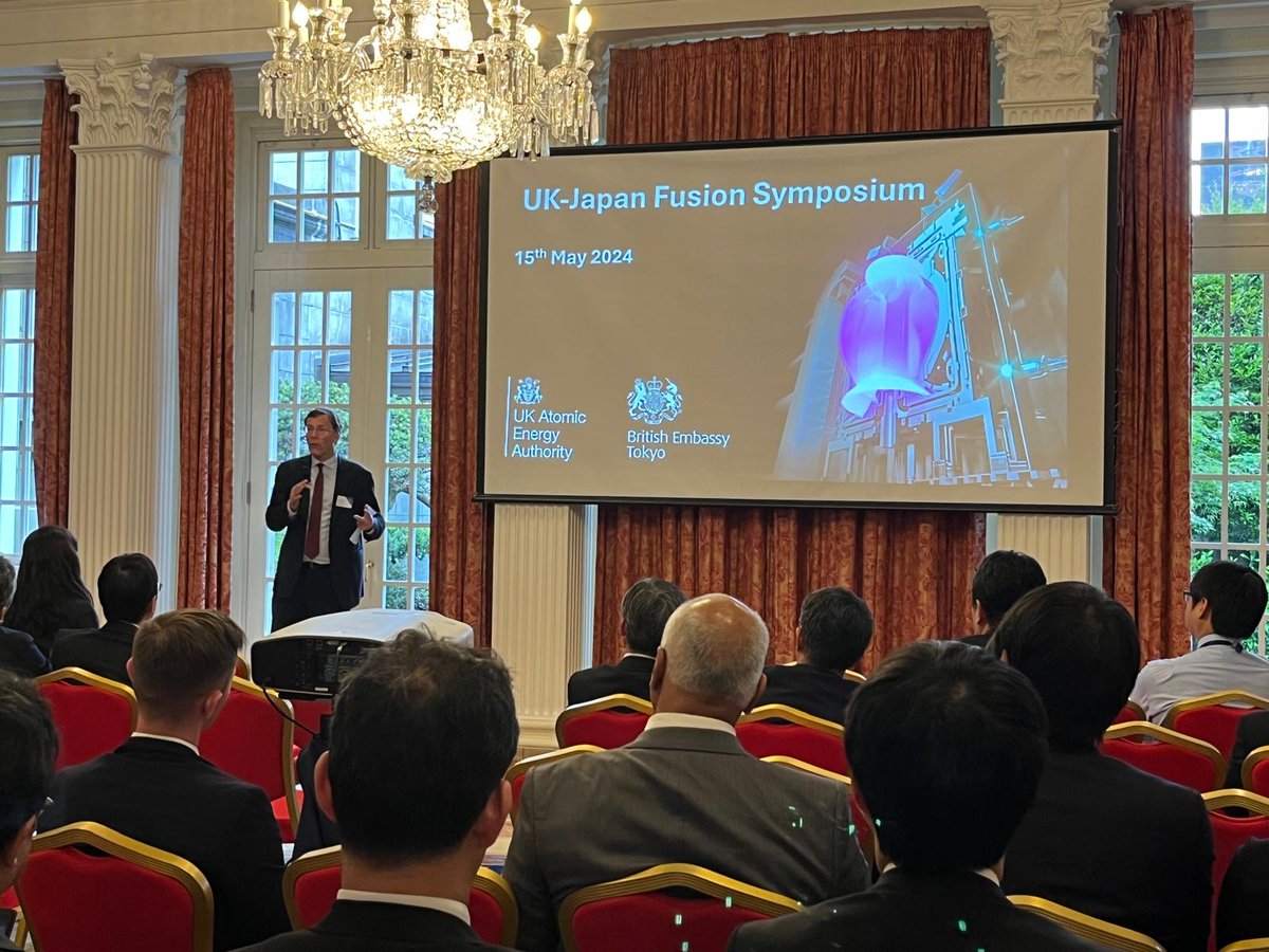 Great to see UKAEA Deputy CEO, Tim Bestwick, addressing the room at the International Conference on Fusion Energy Science, in Tokyo. To learn more about fusion energy, visit ccfe.ukaea.uk