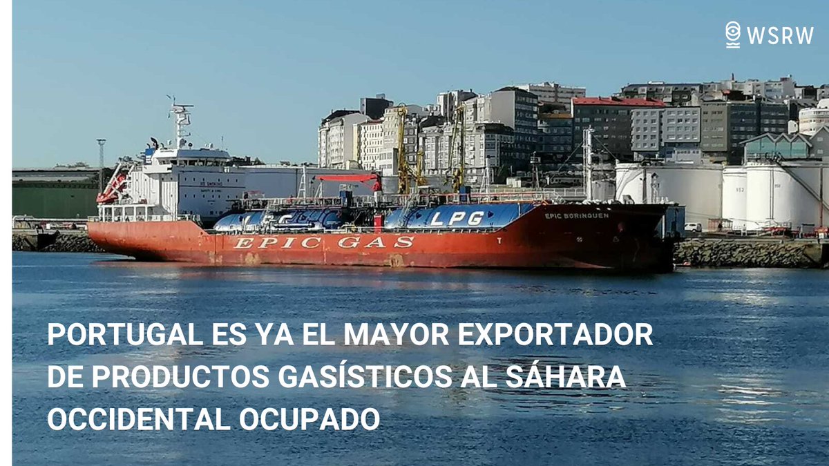 🔴 El análisis de las exportaciones de gas al #SaharaOccidental ocupado demuestra que #Portugal supera a #EEUU como el mayor exportador de gas al territorio, donde se utiliza para alimentar la ocupación ilegal de #Marruecos.
Más info 👉 wsrw.org/es/noticias/el…