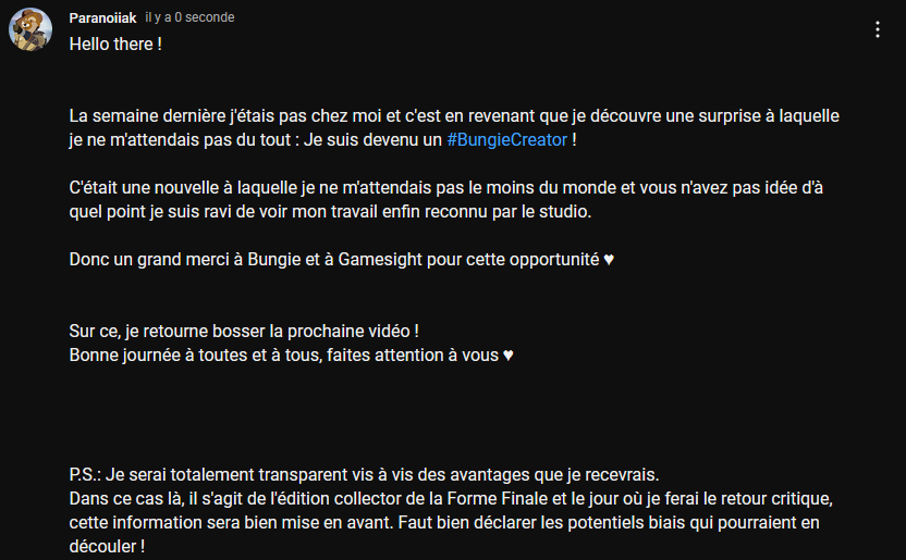 Alors... Comment ils font les jeunes pour Touiter ?

#BungieCreator

youtube.com/post/UgkxjK3QD…