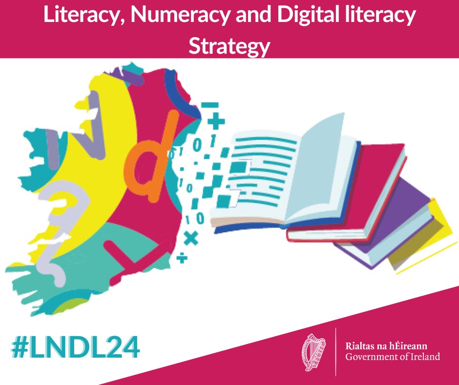 🆕📢Ireland’s Literacy, Numeracy and Digital Literacy Strategy 2024-2033: Every Learner from Birth to Young Adulthood and 5-year implementation plan. Read the strategy here👉 gov.ie/en/publication… #LNDL24