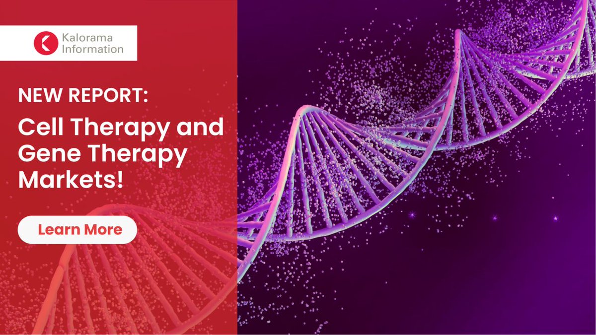 Kalorama's comprehensive Cell Therapy and Gene Therapy Markets report is now available for purchase, providing estimates for 2023 and forecasts to 2029.

kaloramainformation.com/product/cell-t…

#cellandgene #Biotech #CellTherapy #GeneTherapy #CGT #MarketReport #BusinessInsights #RNATherapeutics