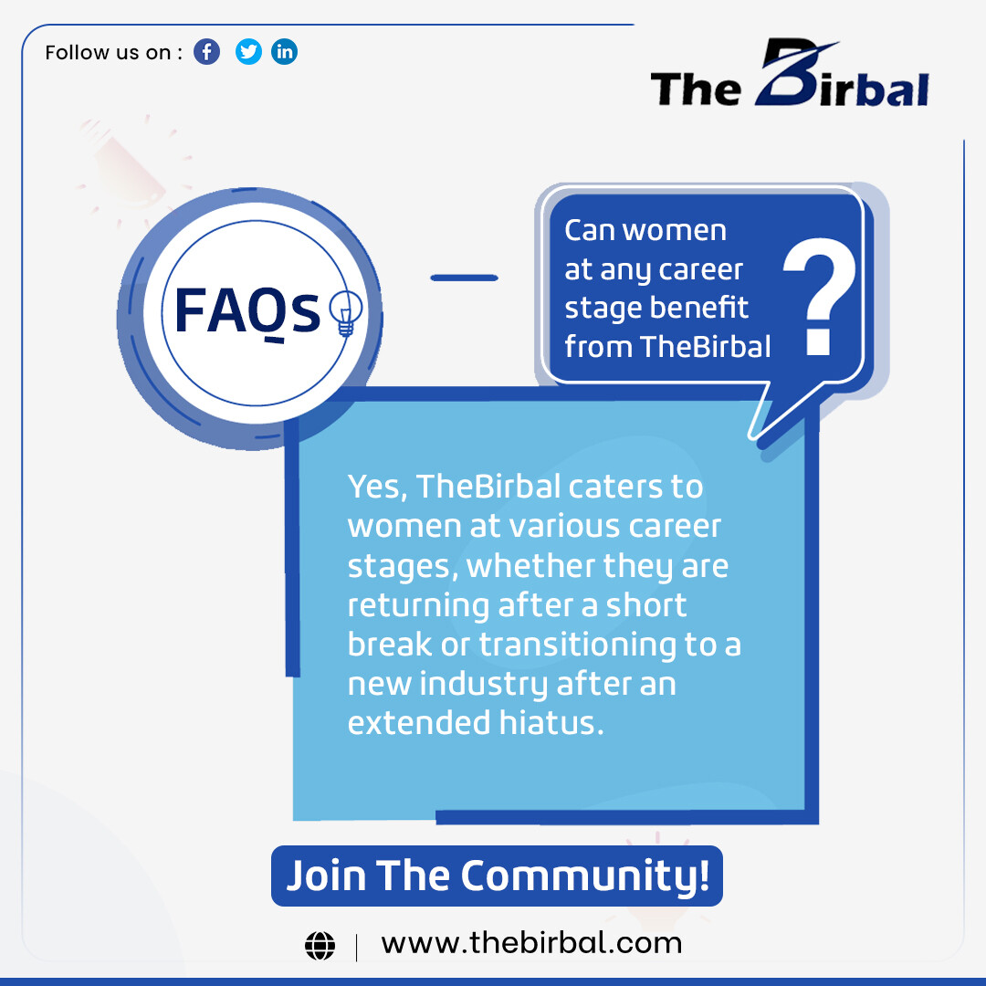 Discover everything you need to know about TheBirbal!
Get answers to your questions and embark on your career restart journey with confidence.

#thebirbal #thebirbalworkfromhome #womenempowerments #remotework #remotejobs #worklifebalance #wfhjobs #moreproductivity #remotetalent