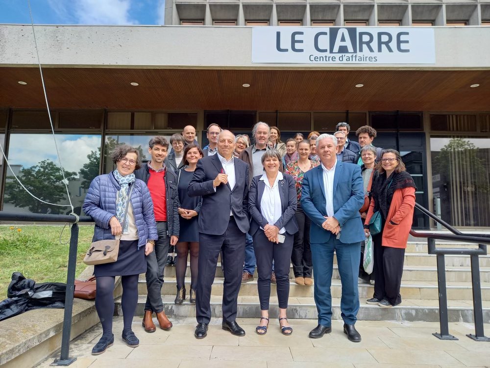 @RegionNormandie a Rennes puis Saint Malo. Cette fois c’est la Région Bretagne qui a reçu la délégation Grand-Ouest durant ce deux jours : au programme visites de terrain sur le réemploi, en présence de Rennes Métropole.