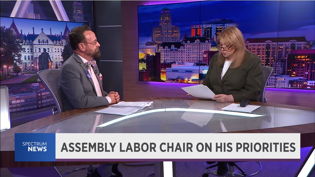 I spoke with @sarbetter about my priorities as Assembly Labor chair as we near the end of session. Worker protections is the top of the list! spectrumlocalnews.com/nys/buffalo/po…