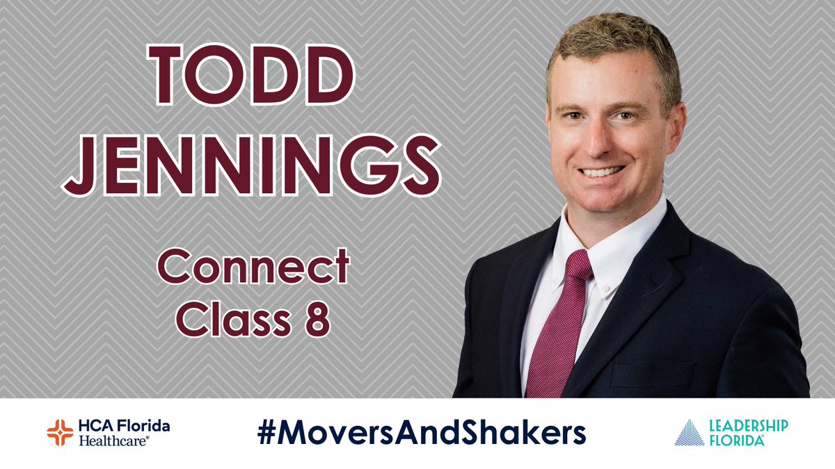 Todd Jennings (#ConnectClass8 #8isEnough, #WestCentralRegion) was recently elected to the @TownofBelleair Town Commission. He currently serves as an attorney with Macfarlane Ferguson & McMullen.

Sponsor: @HCAFLHealthcare #MoversAndShakers