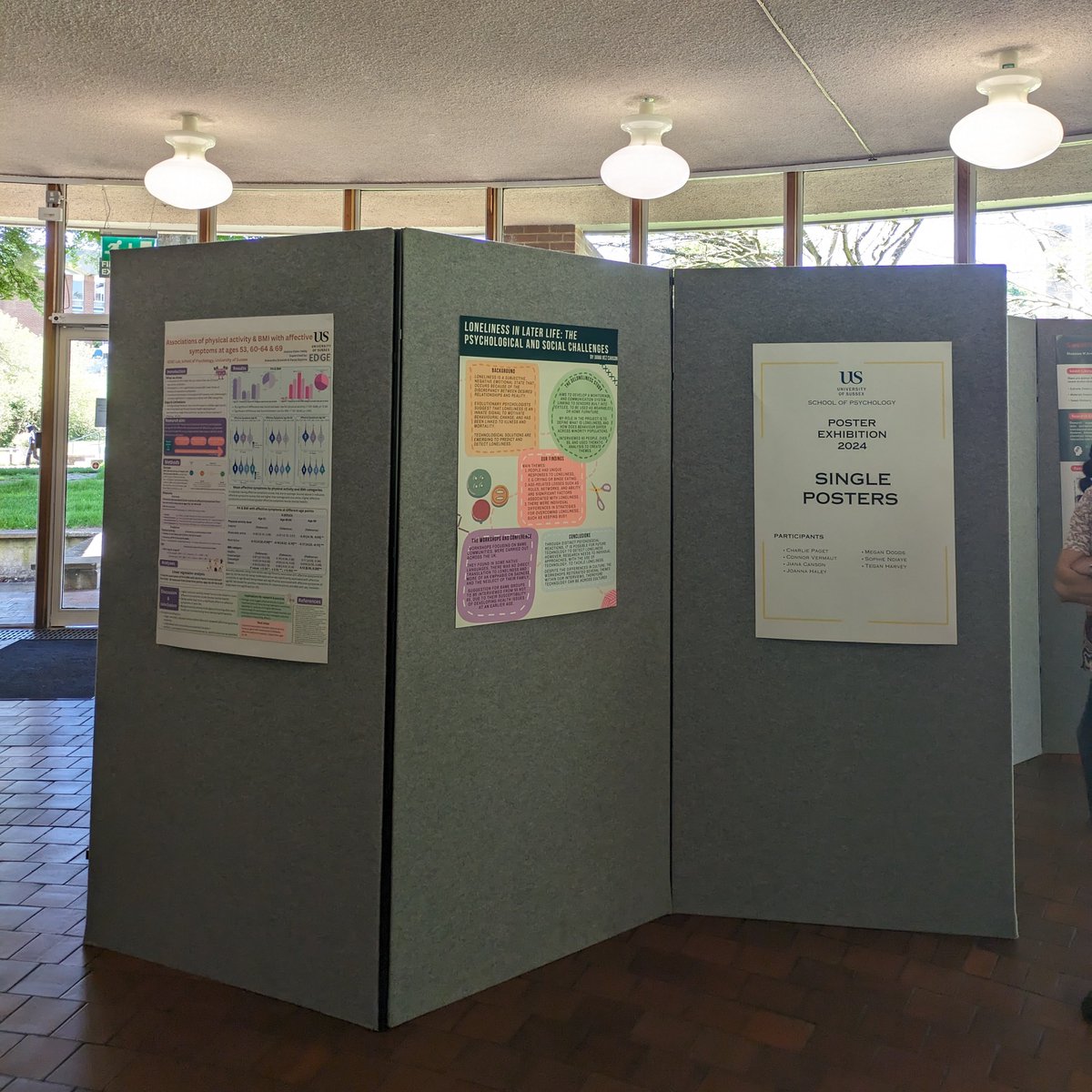 Today our placement students hosted a poster exhibition to showcase the research they've been doing throughout the year. Great work all!⭐️