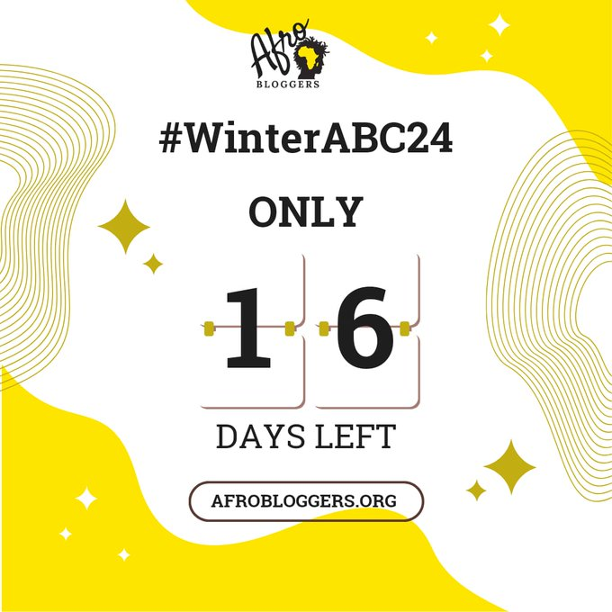 16 days to #WinterABC2024 📝 ~B