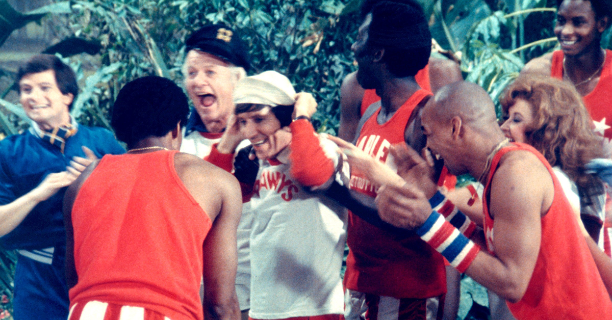 The made for tv movie 'The Harlem Globetrotters on Gilligan's Island' first aired today on NBC in 1981. It is the third of three movies that reunited the cast of the '64–'67 sitcom Gilligan's Island. #80s #80stv