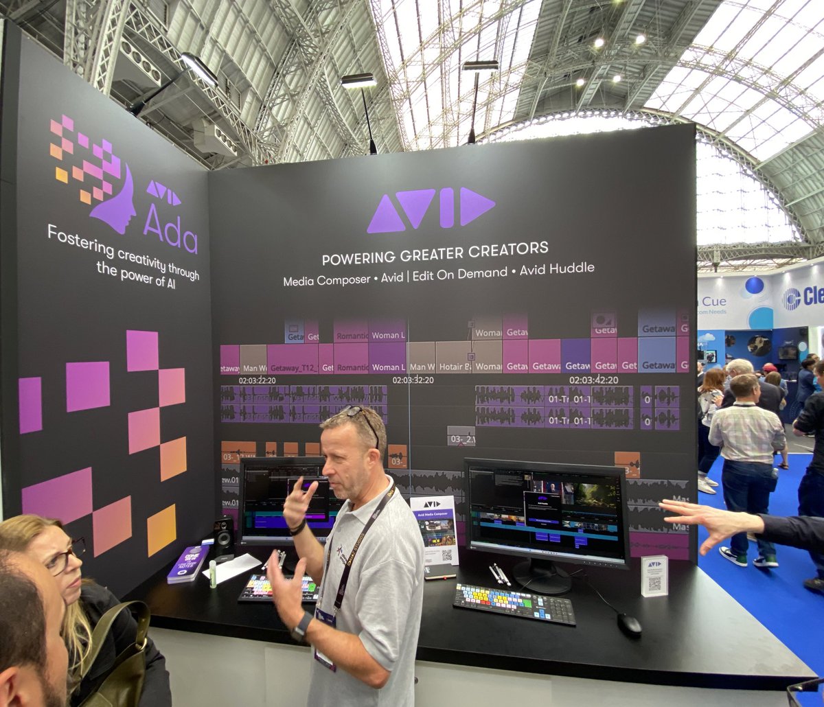 Looked at @avid Huddle for @mediacomposer on the alteredimages.com stand at #MPTS2024. 

Edge over Frame.io? No rendering, encoding, uploading. People in meeting (yes Teams) is connected to timeline live playback. MC connects to meeting as webcam.
#postchat