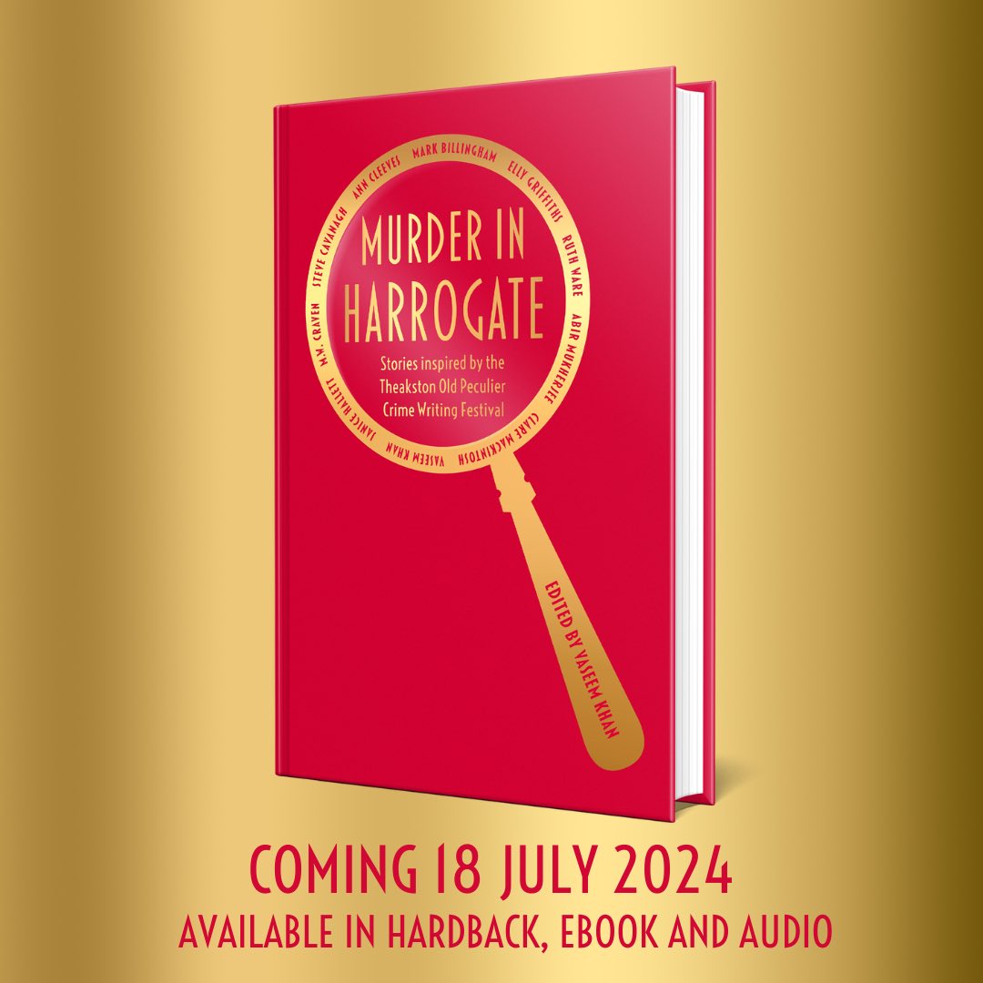 Delighted to be part of this! Murder In Harrogate is a brand-new short story collection inspired by the legendary Theakston Old Peculier Crime Writing Festival. Copies available @HarrogateFest and all good bookshops #theakstonscrime