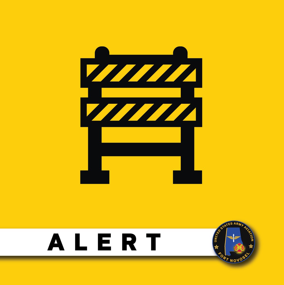 Daleville Gate will have reduced lanes May 20 – June 7 from 1 – 4:30 p.m. One lane at a time will be closed for construction. Flagmen and signs will be there to aid traffic flow. Please use caution and patience when entering or exiting the post during this time.