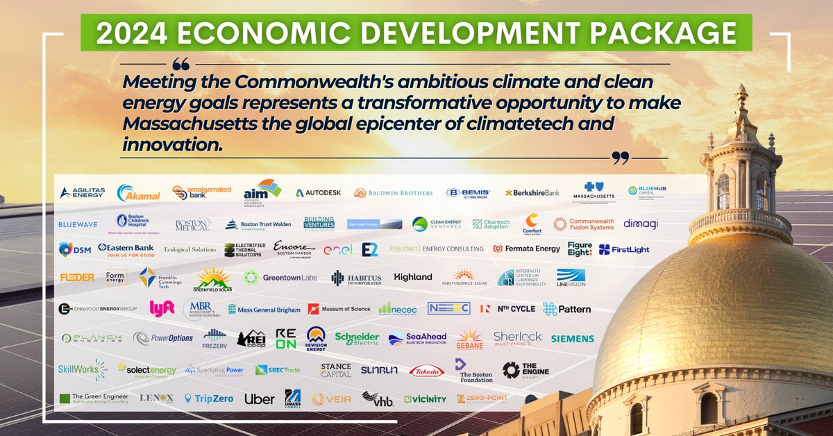 ELM is proud to have convened 81 institutions supporting the crucial #ClimateTech priorities in the 2024 #MassLeads Act. We must attract private capital to MA, amplify innovation & build an inclusive #GreenWorkforce. ➡️Read their call to the legislature: bit.ly/4dl81tk