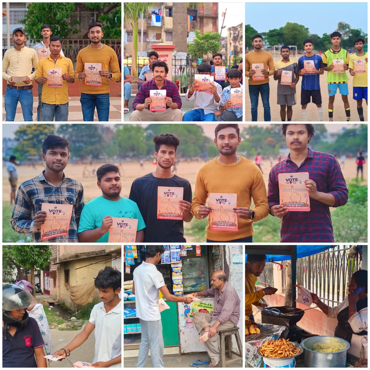 abvp_ranchi's tweet photo. आखिल भारतीय विद्यार्थी परिषद रांची महानगर के अंतर्गत अरगोड़ा में मतदाता जागरण अभियान चलाया गया।
#NationFirstVotingMust
#SayNoToNota
#abvpranchi https://t.co/e7E4Y4lbGH