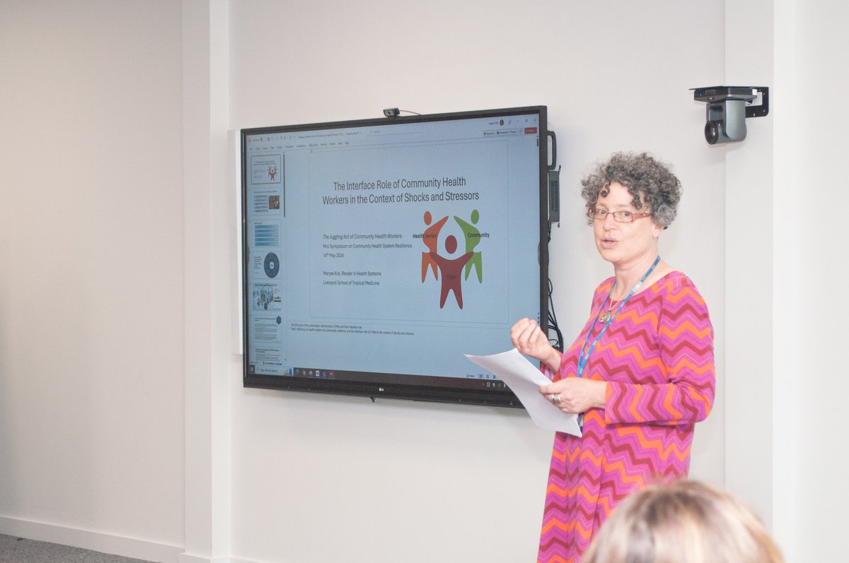 Professor Miriam Taegtmeyer, Head of Department of Clinical Sciences, Liverpool, sheds light on the pivotal role of community health workers in navigating stress and stressors. Their interface is crucial for resilient healthcare systems. #CommunityHealth #ChangeMakers