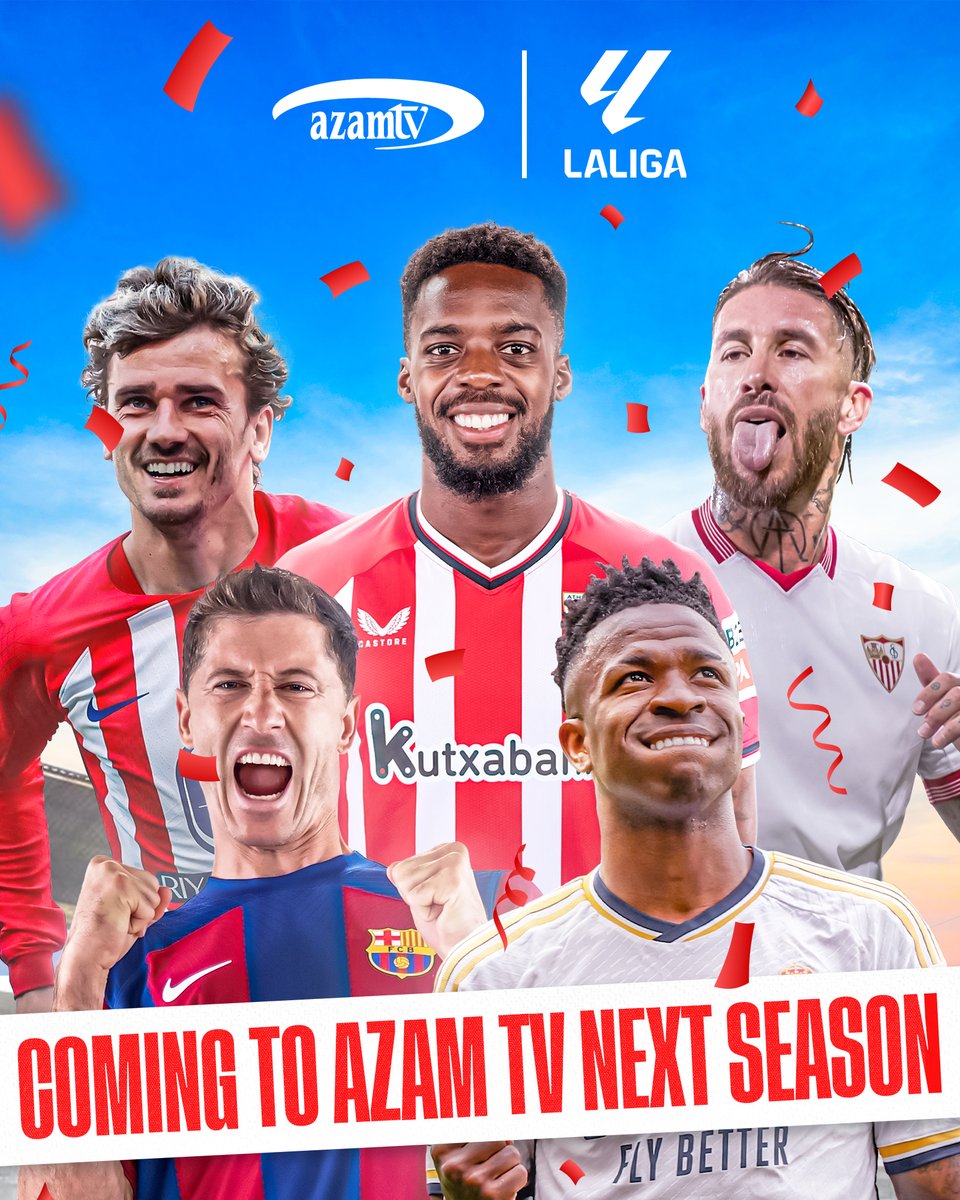 azamtvzw's tweet photo. #LALIGA 🇪🇸 ⚽🏆  #AzamTVDecoder 📺📡
#FollowYourStars💫 https://t.co/KBUUqzY42U