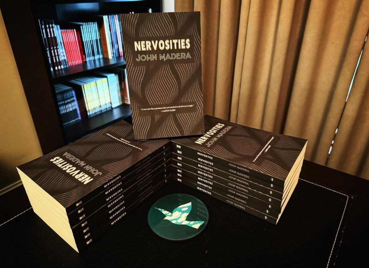 Happy release day to NERVOSITIES by @aredamnhoj! We're so proud to have been able to publish this innovative #fictioncollection. DM us or email info@anti-oedipuspress.com for free #reviewcopies. anti-oedipuspress.com/books/nervosit… @RDSPress #stories #literaryfiction #avantgarde #schizflow