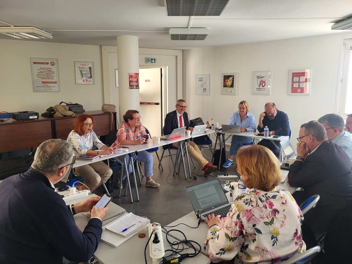 Réunion du Secrétariat National d'#IDFO. Des collègues engagés pour tous les personnels de direction. #IDFOnational #engagement #conditionsdetravail #syndicat #perdirs
