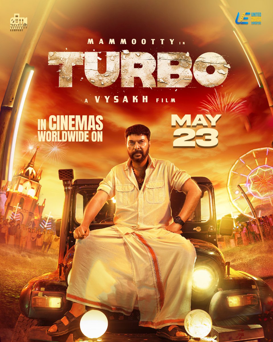 Get Ready For 💯 Entertainer 🔥 🇲🇾 🇱🇰 Release by @uie_offl &Mr.@Mdanees_3 #Turbo Hits Theaters Worldwide on May 23 #TurboFromMay23 #Mammootty #MammoottyKampany #Vysakh #MidhunManuelThomas #SamadTruth #TruthGlobalFilms #WayfarerFilms @4SeasonCreation @mammukka @MKampanyOffl…