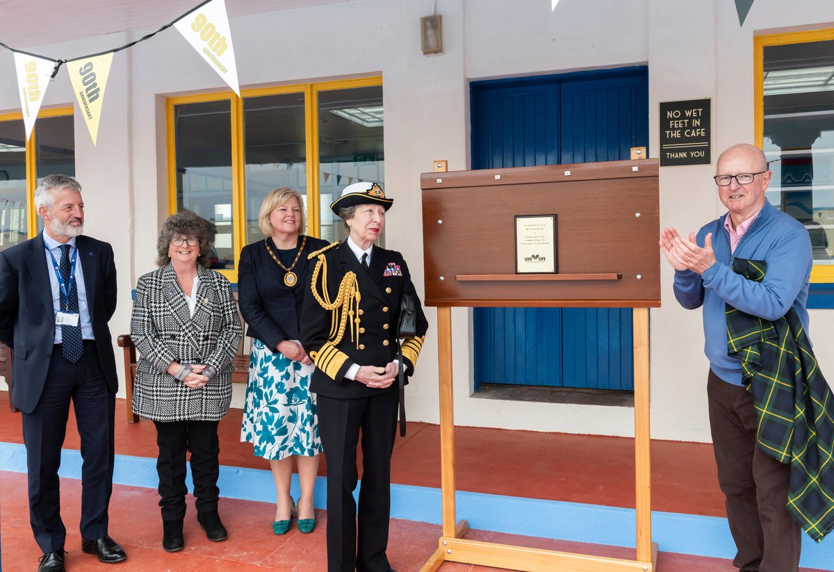 🌊 Princess Anne visiting Stonehaven Open Air Pool, to mark it's 90th Anniversary, on 13 May 2024.

© Aberdeenshire Council