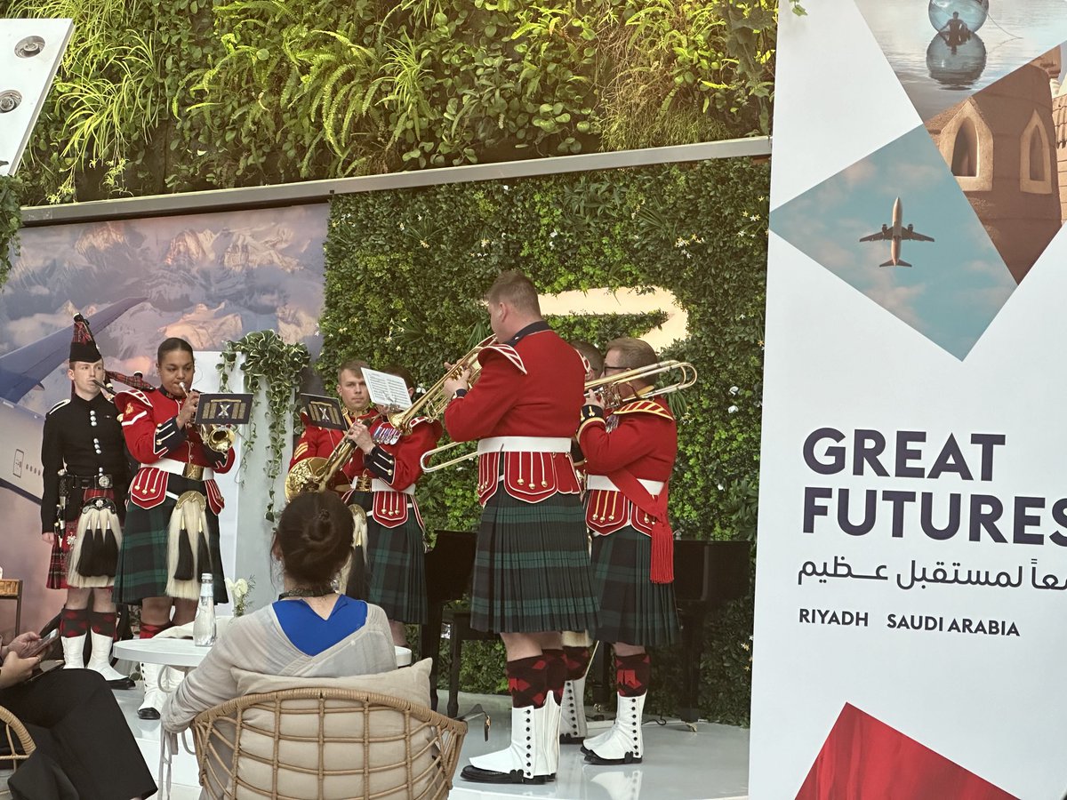 Being played out by who else but …the The Royal Regiment of Scotland #GreatFutures