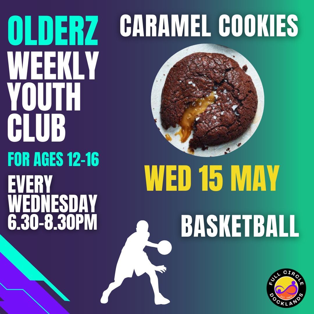 🍪🤤 Tonight at Olderz we’re making gooey caramel cookies!

🏀 If these don’t tempt you, then we’ll have basketball on, along with a selection of games.

See you at 6.30pm 👋🏾

#BristolYouth #YouthWork #BristolCommunity