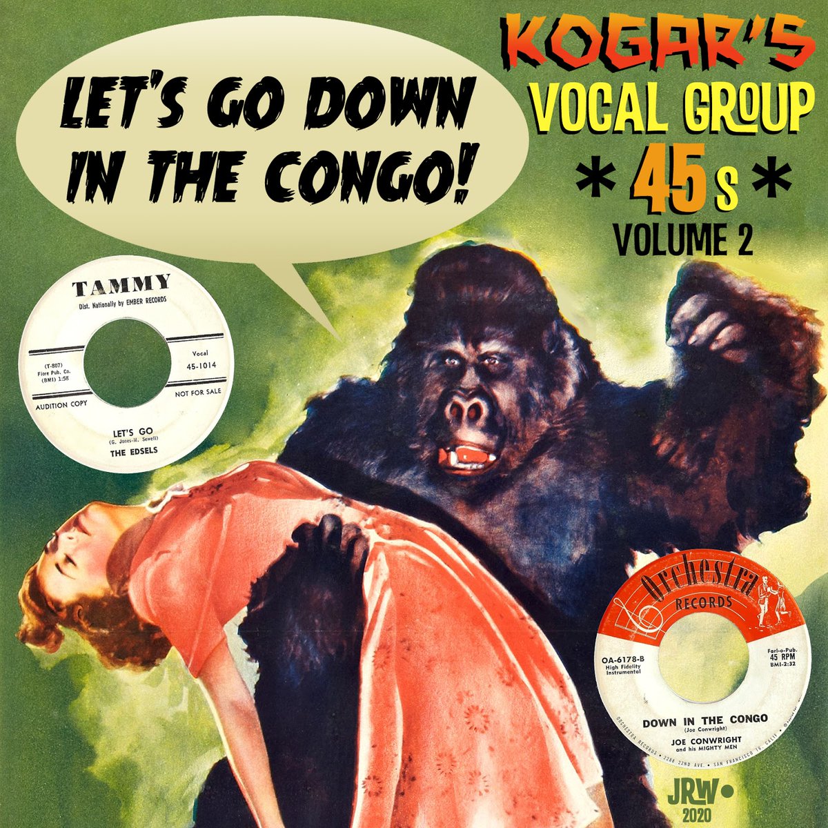 Various - Kogar's Vocal Group 45s Vol 2, Let's Go Down In The Congo 50's 60's Rock & Roll Exotica Another amazing collection, all from original 45's Enjoy it on our YouTube channel: youtube.com/watch?v=0nYSVf… #sunnyboy66 #instro #50sinstro #60sinstro #surfmusic #instrumentalrock