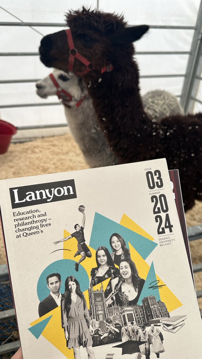 If you're a @QUBelfast graduate, don't forget to visit our stand @balmoralshow at Eikon Exhibition Centre. Come along for a chat and don't forget to grab your free copy of Lanyon magazine! #BalmoralShow2024