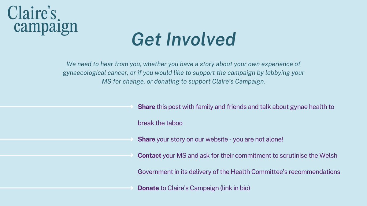 📢We are calling on MSs and organisations to support <a href="/clairecampaign/">Claire's Campaign Cymru</a>. We need ACTION!