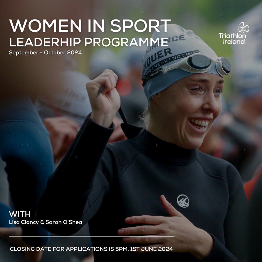 Exciting news from @tri_ireland ❗️ The successful Women in Leadership programme is back for 2024. Lisa Clancy and Sarah O'Shea want to help women thrive in sport. Join the community of more than 400 women who have completed the programme and are reaching their full potential🎆