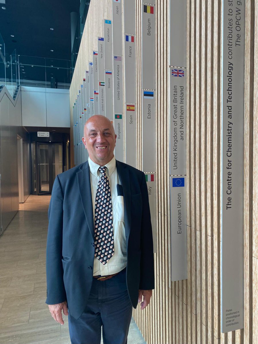 Exciting visit to the @OPCW ChemTech Centre, a year after its opening! Proud to see 🇪🇺 EU and Member States funds contributing to this vital project. Eager to witness the center's continued positive contributions.