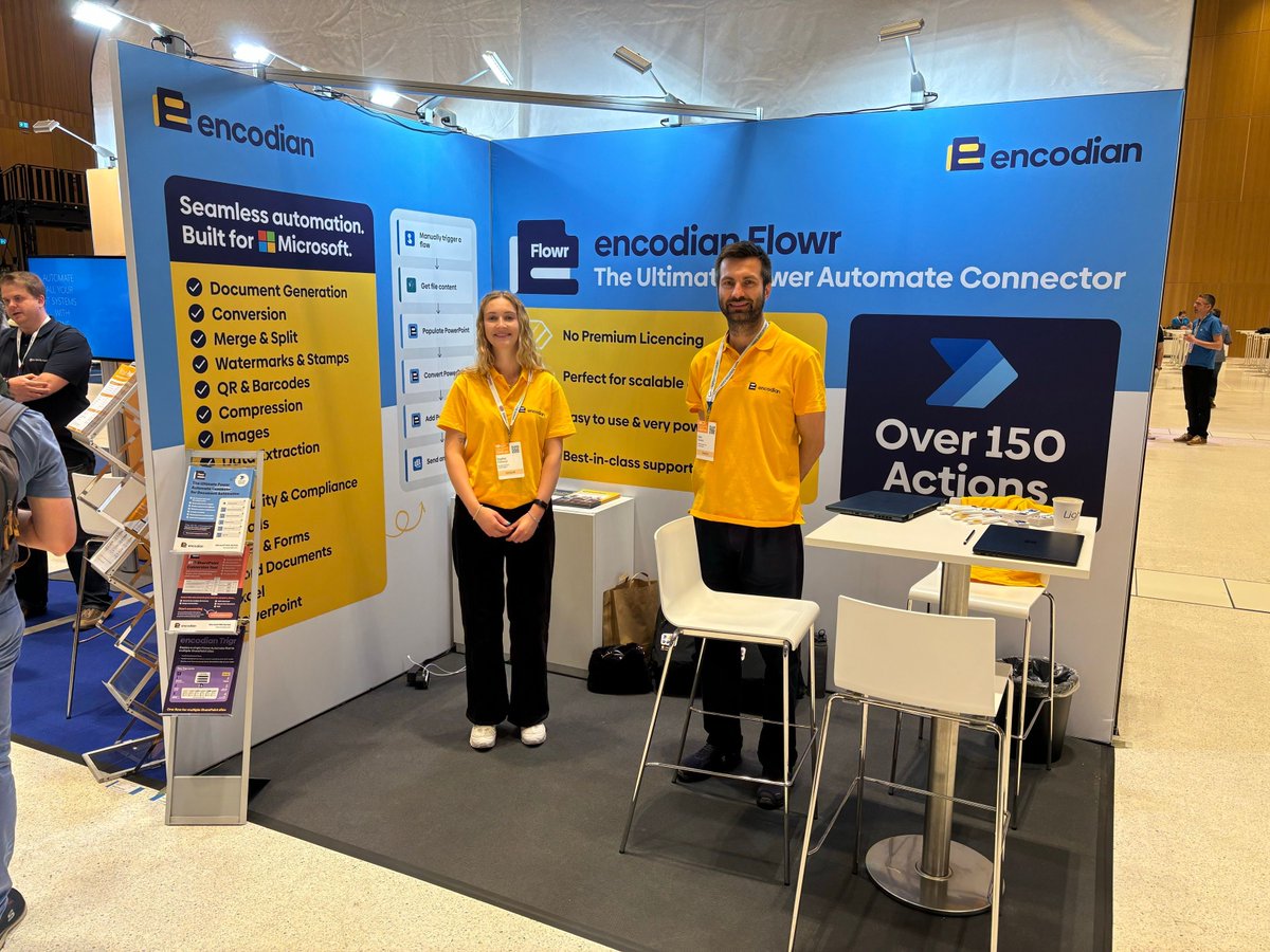 If you're at the @collabsummit, swing by booth 46-CB to discuss automation, document management, file conversion, and so much more! 

Or keep an eye out for the people in yellow! 👀
#CollabSummit #CloudSummit #MicrosoftPartner