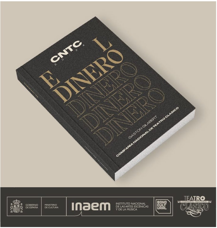 Nuestro director,@GastonGilabert, ha publicado su nuevo libro, EL DINERO, editado por @teatroclasico. Un viaje personal en que habla de teatro (METADRAMA, La casa de los celos, La cueva de Salamanca, etc.) y de capítulos de la historia de la cultura que resuenan en la actualidad.