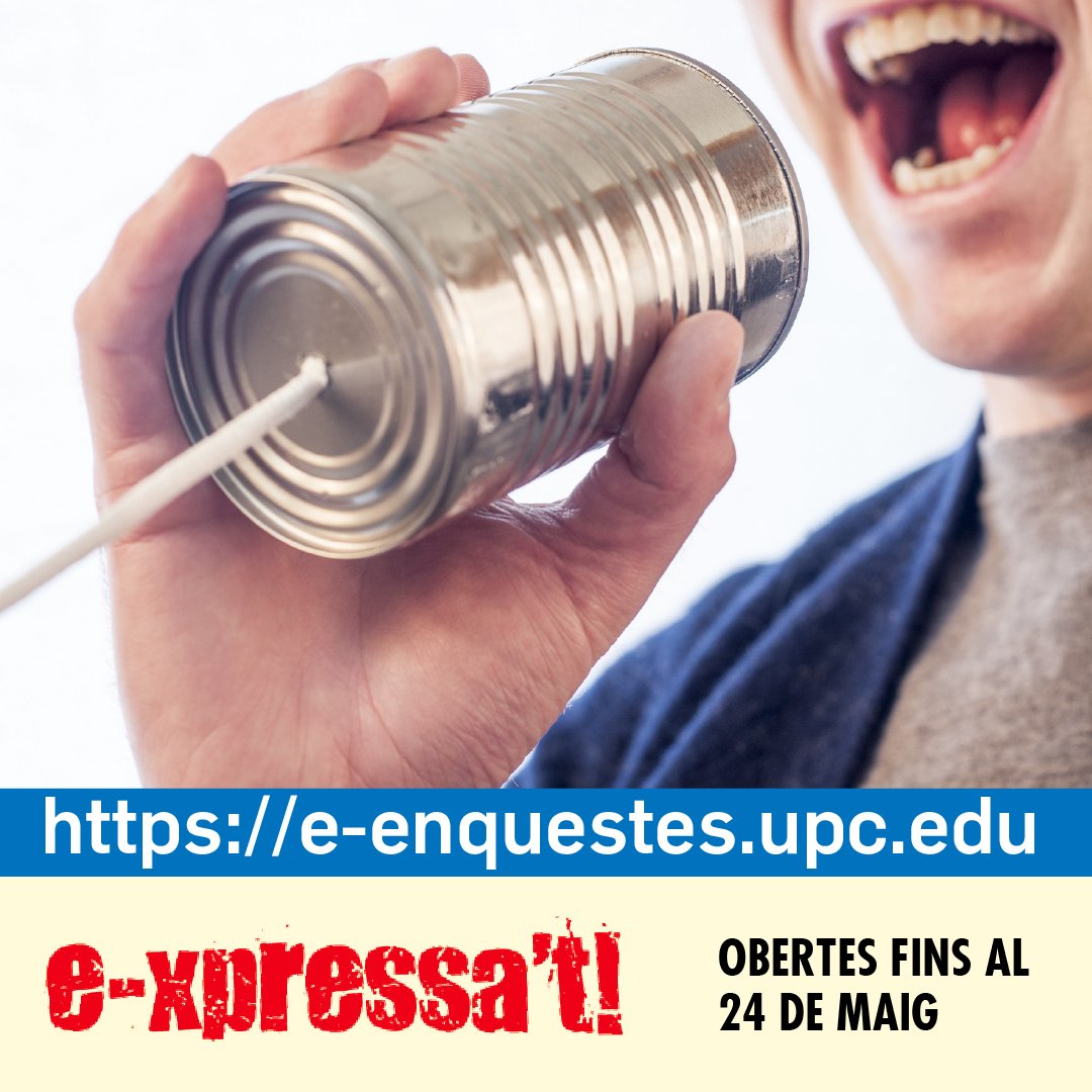 ‼️ E-enquestes ➡️ Participa en les enquestes sobre les assignatures i l'actuació docent de l'#ETSEIB de @la_UPC. 🗓️ Obertes fins al 24 de maig de 2024. 🔗 e-enquestes.upc.edu