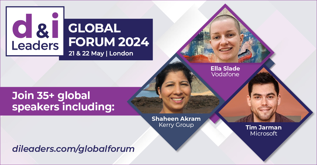 🌏 Next week! d&i Leaders Global Forum 2024: 21-22 May Online. Join 500+ #Diversity, #Inclusion & #HR leaders & 35+ expert speakers including Shaheen Akram, Ella Slade and Tim Jarman at our flagship event! View details - dileaders.com/globalforum/ #DILeaders