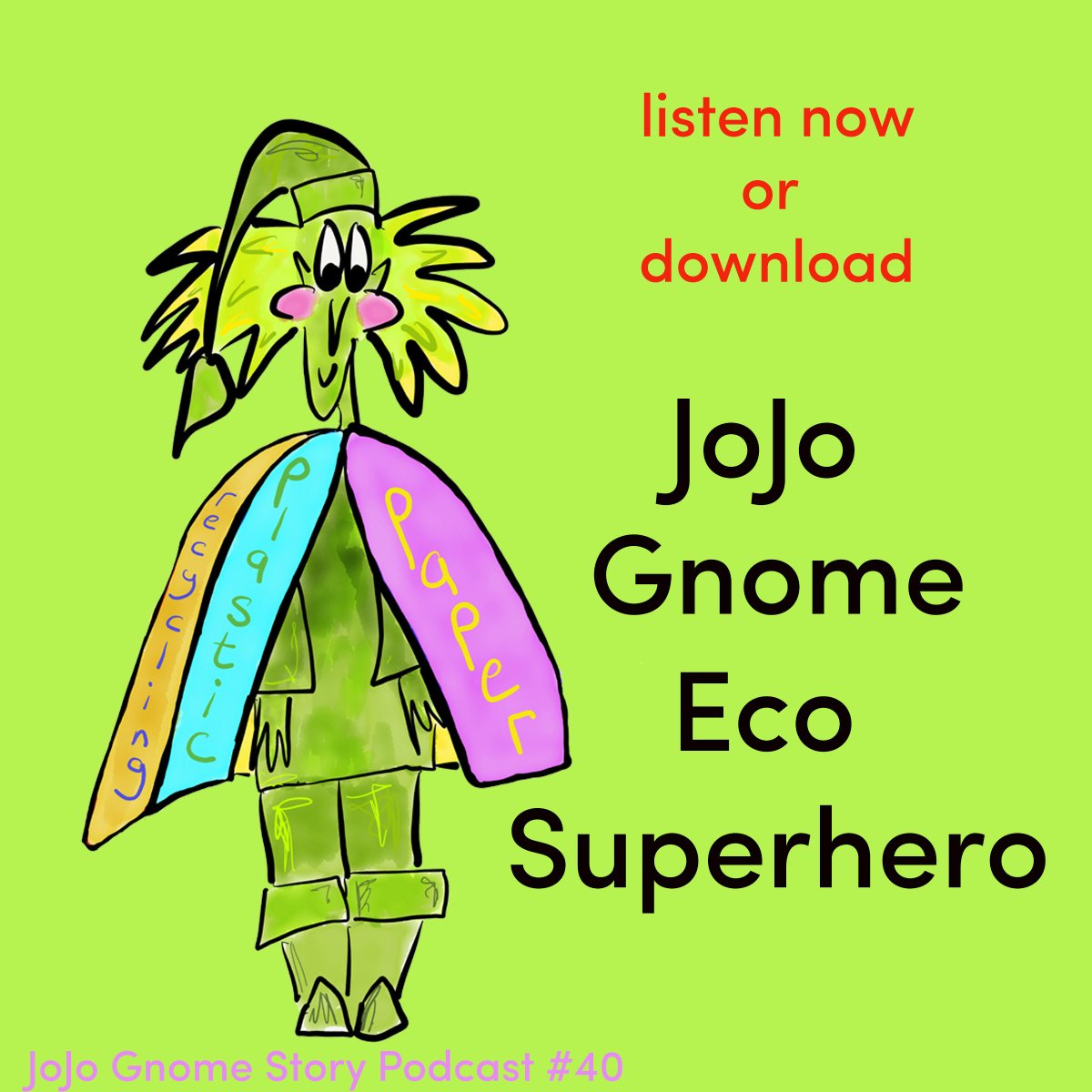 JoJo Gnome's latest Story Podcast is available to listen to (free). It's all about recycling and ideal for children aged 3-6 (P1 & nursery). There's a story starter in there from @BlackfriarsP so have a listen. @AnnetteStreetPS @NotreDamePri @StBrendansYoker