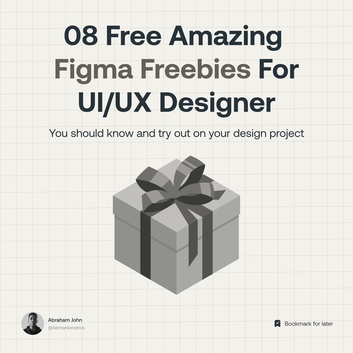 If you are a beginner in UI/UX design and looking for free design resources to use for your UI design project. Here are 08 free amazing Figma freebies you should know and try out on your next UI design project.

Bookmark it for later 💜