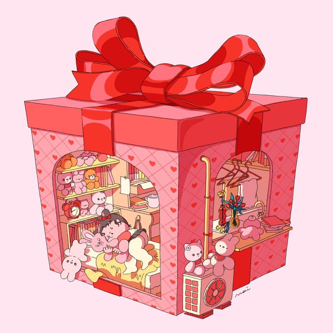 「gift box」 illustration images(Latest)