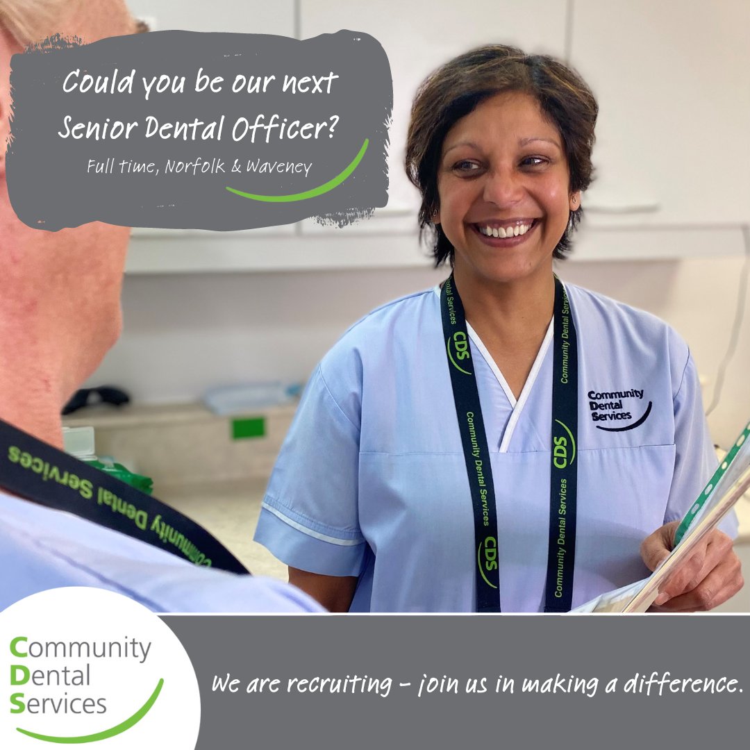 We are looking for a new Senior Dental Officer! 🦷 We are excited to be part of a £15,000 employment incentive - the 'Golden Hello' scheme. This fantastic offer can be utilised for relocation, salary top up, training, registration fees and many other personal benefits. Apply