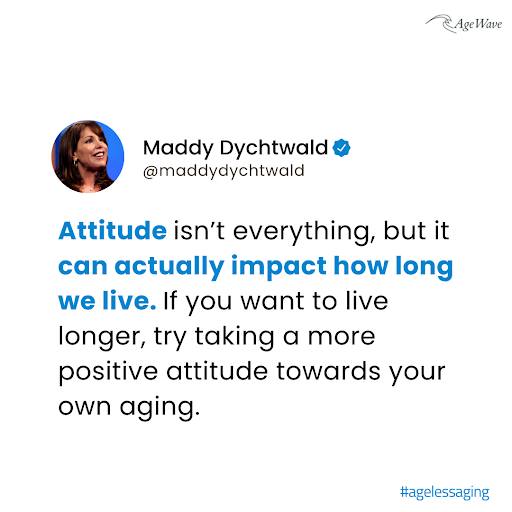 Did you know your attitude can influence how long you live? Embracing a positive outlook on aging could be one of the secrets to a longer life. #AgelessAging #Longevity #PositiveVibes #HealthyAging #LiveLonger #AttitudeIsKey