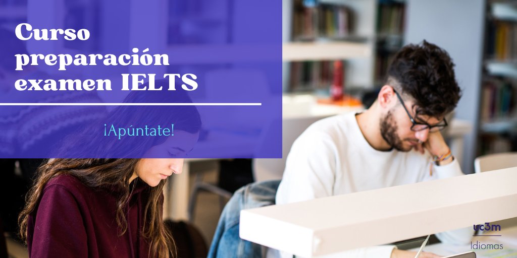 ¿Sabías que aún está abierta la inscripción para nuestro curso de preparación para el #IELTS de #inglés, del próximo 13 de junio? 🤔 Si quieres prepararte el examen, ¡no dejes pasar esta oportunidad! 😉  Apúntate antes de quedarte sin tu plaza: uc3m.es/idiomas/certif…