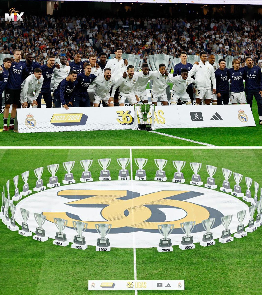 36 لقب حلال 100% ✅

بدون حظ ✅

بدون سرقة ✅

بدون مساعدة من التحكيم أو الـ VAR ✅

أعظم وأنظف مسيرة نادي في تاريخ كرة القدم بدون عاطفة 🤍👑