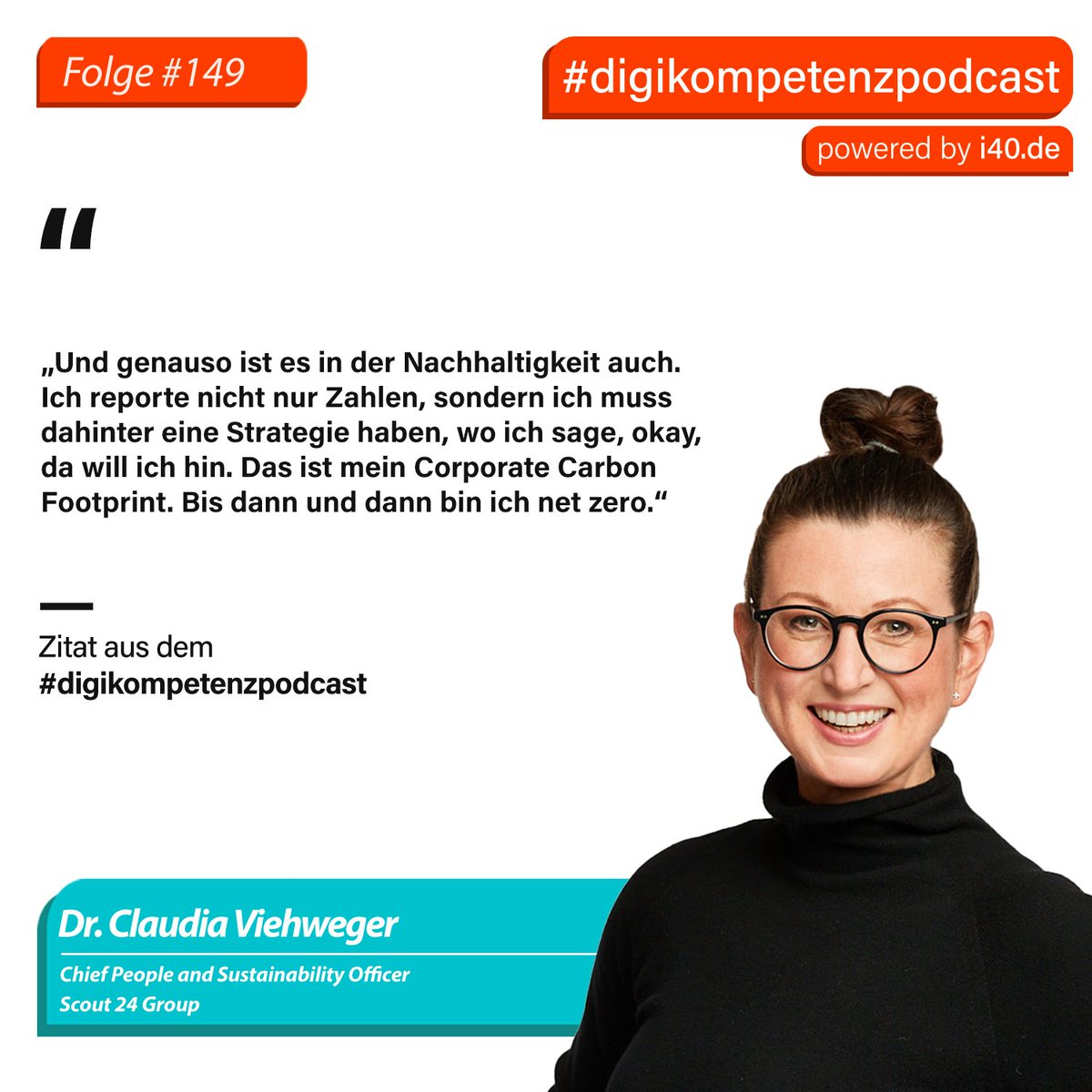 Jetzt online 🚀- HR ist Teil der Nachhaltigkeitsstrategie - Learnings eines Chief People & Sustainability Officers. #digikompetenzpodcast Folge 149 mir Dr. Claudia Viehweger. 🎧 jetzt reinhören: spoti.fi/3ugUFJl #nachhaltigkeit #HR #innovation #nachhaltigkeitsstrategie