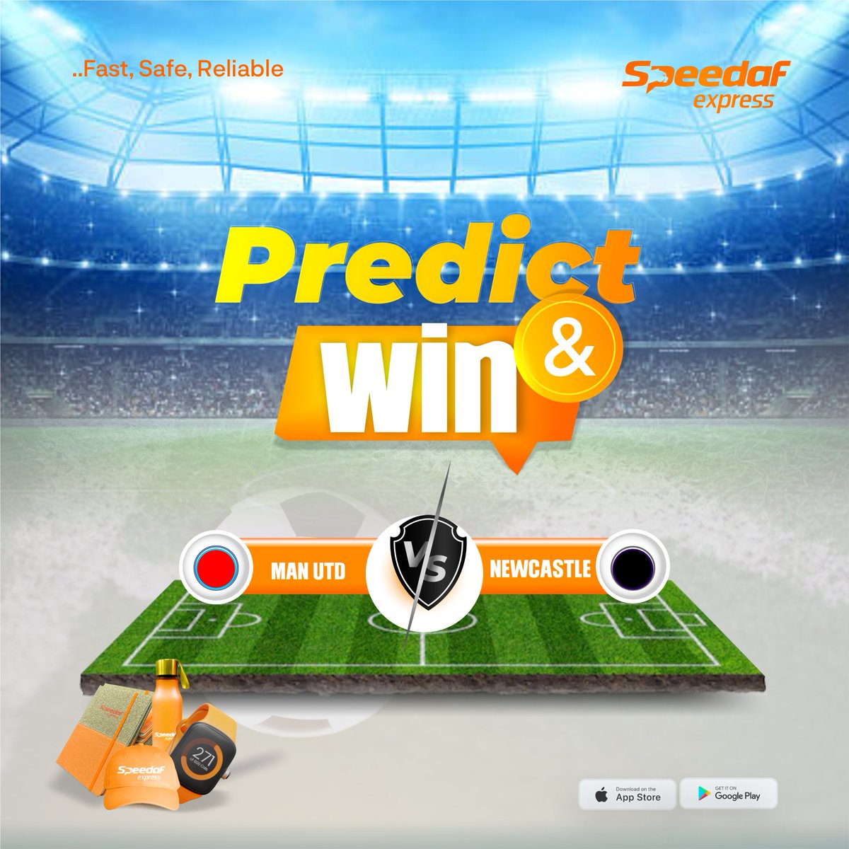 🏆Manchester United vs Newcastle Predict and Win Challenge! Get ready for an exciting match between Manchester United and Newcastle! ⚽ Predict the final score of the match in the comments below and stand a chance to win exclusive Speedaf Express merchandise! 🎖️🥈🎉 How to